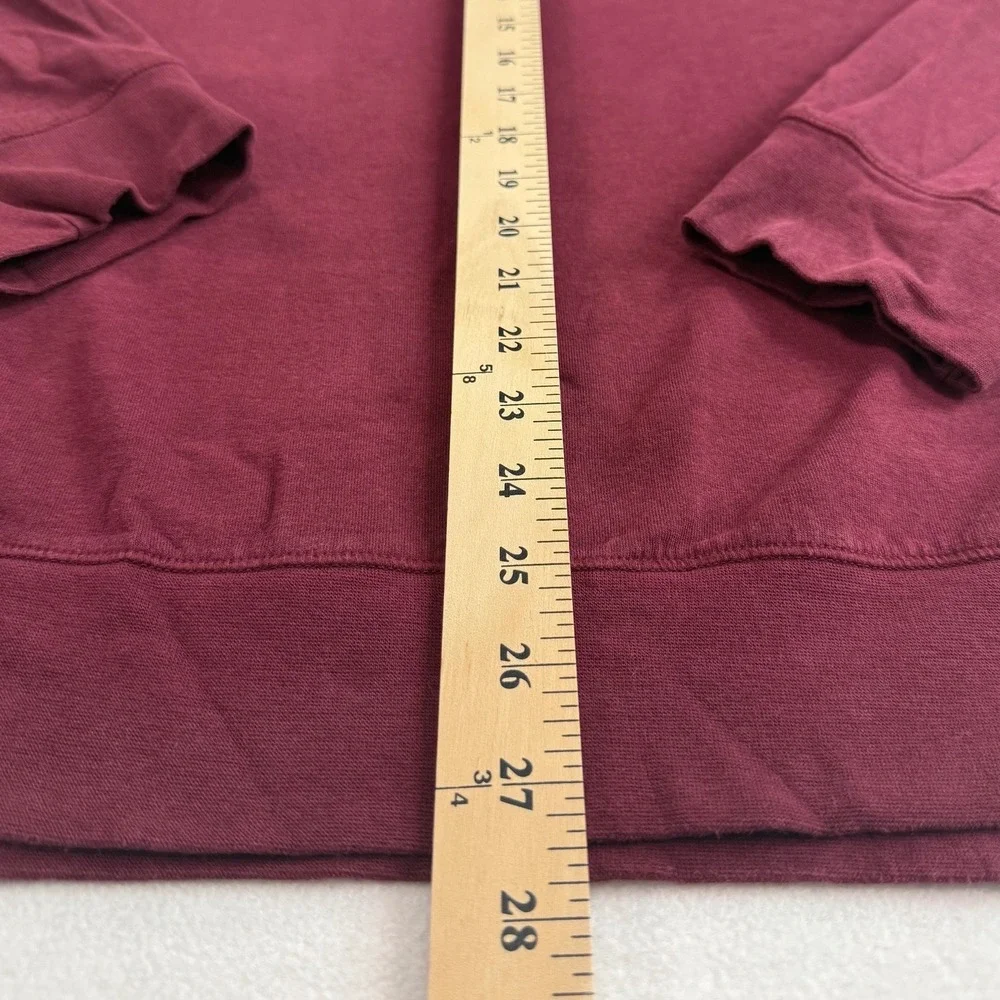 Polo Ralph Lauren Maroon Quarter Zip Pullover Sweater Mens XL Burgundy Cotton